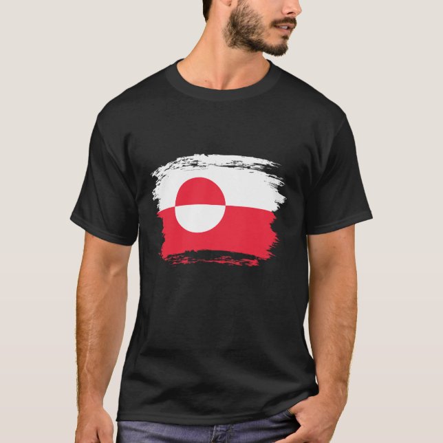 T-shirt Drapeau du Groenland (Devant)