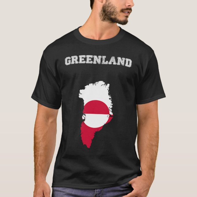 T-shirt Drapeau du Groenland (Devant)