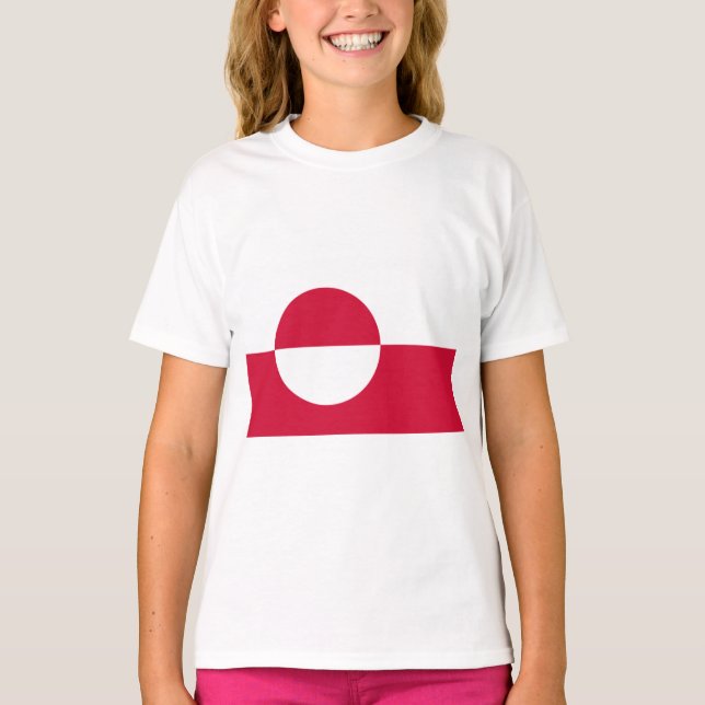 T-shirt Drapeau du Groenland (Devant)