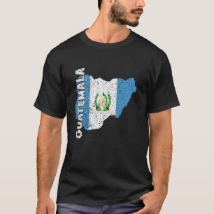 T-shirt Drapeau du Guatemala Carte Racines guatémaltèques