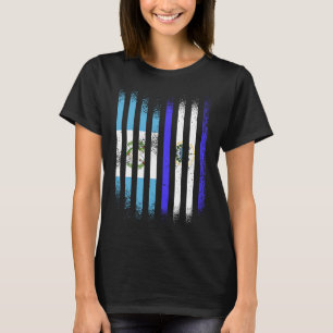 T-shirt Drapeau du Guatemala El Salvador Drapeaux de pays 