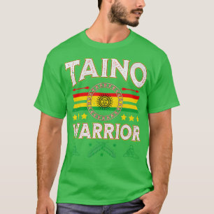T-shirt Drapeau du guerrier de Taino Amérindien Arawak Bor
