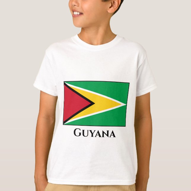 T-shirt Drapeau du Guyana (Guyana) (Devant)