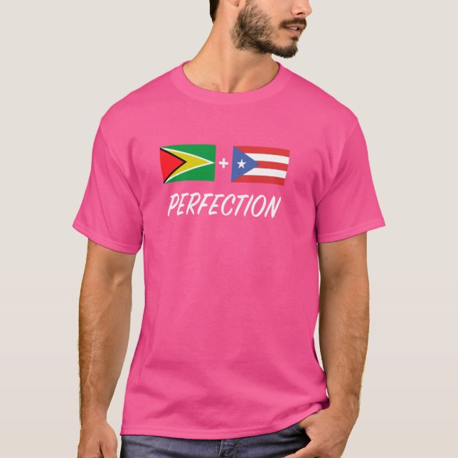 T-shirt Drapeau du Guyana Guyana Porto Rico (Devant)