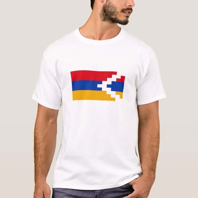T-shirt Drapeau du Haut-Karabakh (Devant)