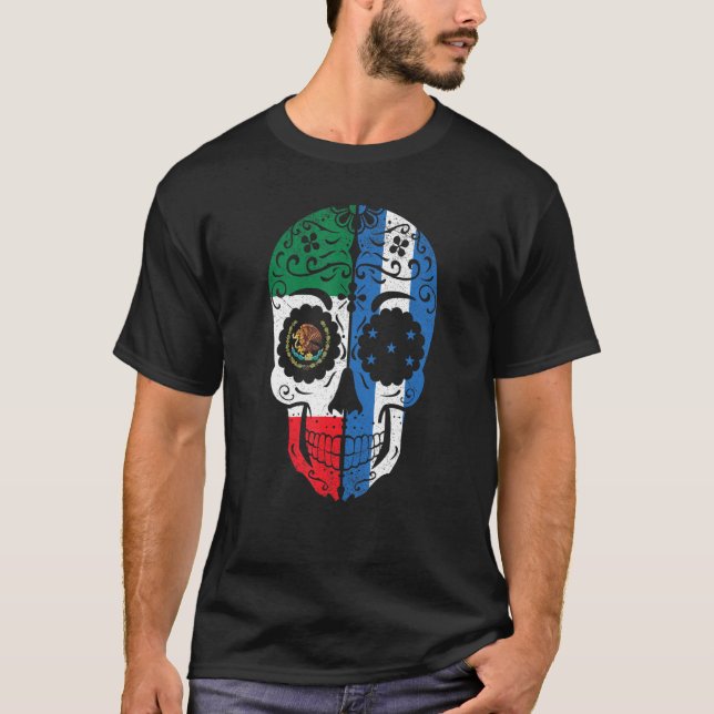 T-shirt Drapeau du Honduras mexicain Mexique Honduras Crân (Devant)