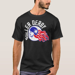 T-shirt Drapeau du joueur Roller Derby US Équipe de patina