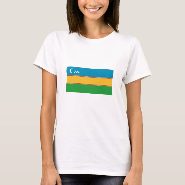 T-shirt Drapeau du Karakalpakstan (Devant)