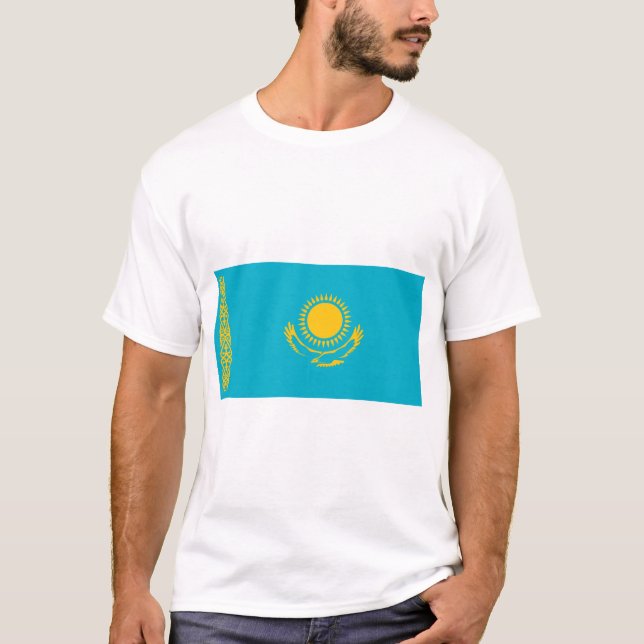 T-shirt Drapeau du Kazakhstan (Devant)