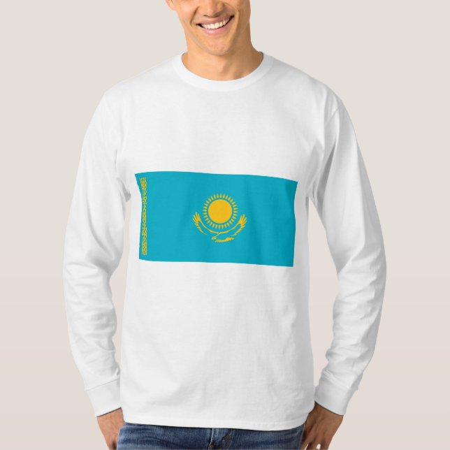 T-shirt Drapeau du Kazakhstan (Devant)