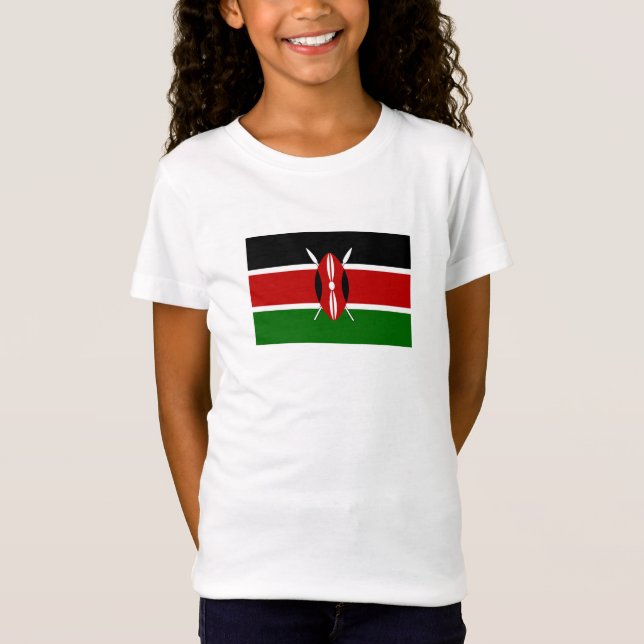 T-Shirt Drapeau du Kenya (Devant)
