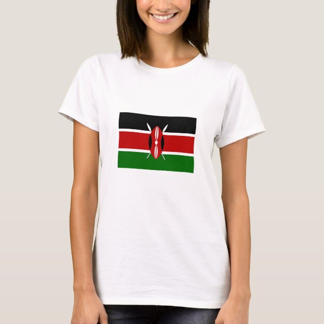 T-shirt Drapeau du Kenya (Devant)