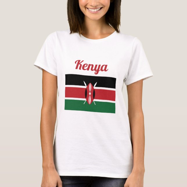 T-shirt Drapeau du Kenya (Devant)