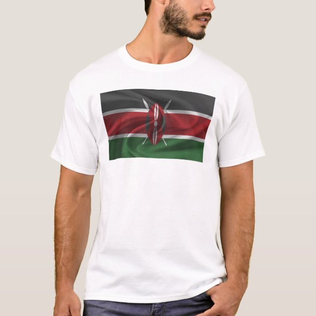 T-shirt Drapeau Du Kenya (Devant)