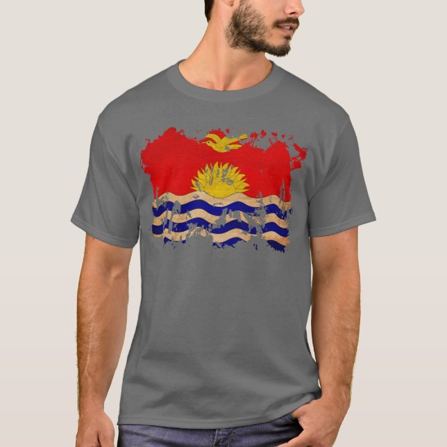 T-shirt Drapeau du Kiribati (Devant)