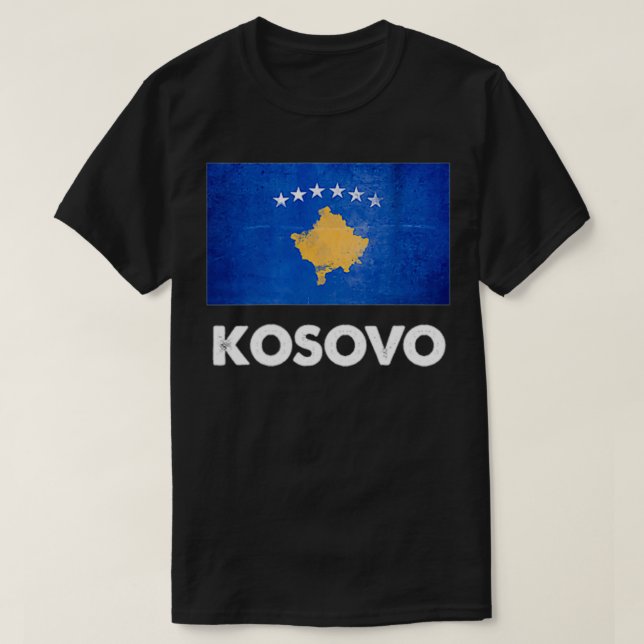 T-shirt Drapeau du Kosovo (Design devant)