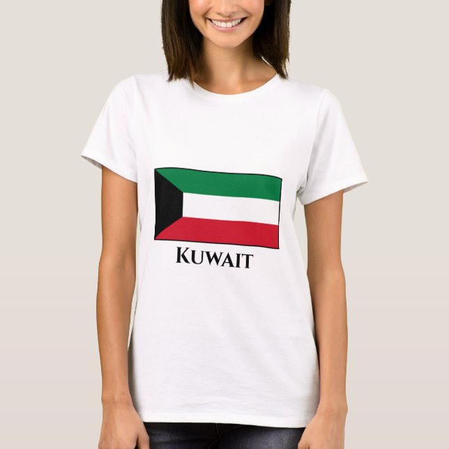 T-shirt Drapeau du Koweït (Devant)