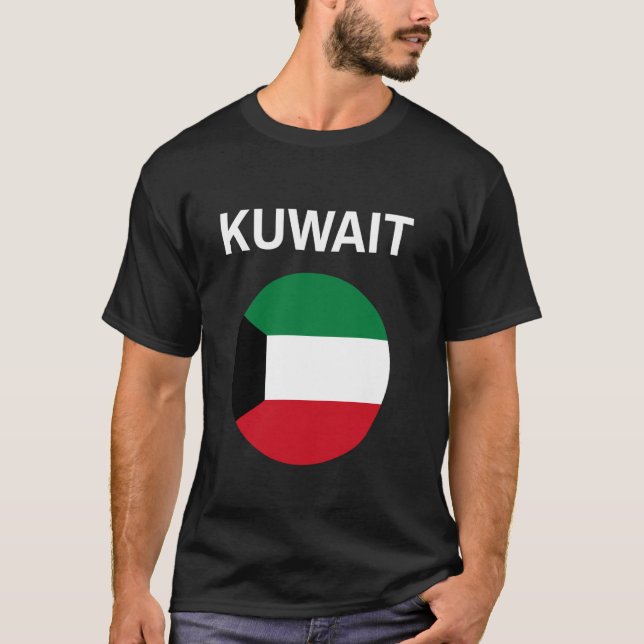 T-shirt Drapeau du Koweït Moderne (Devant)