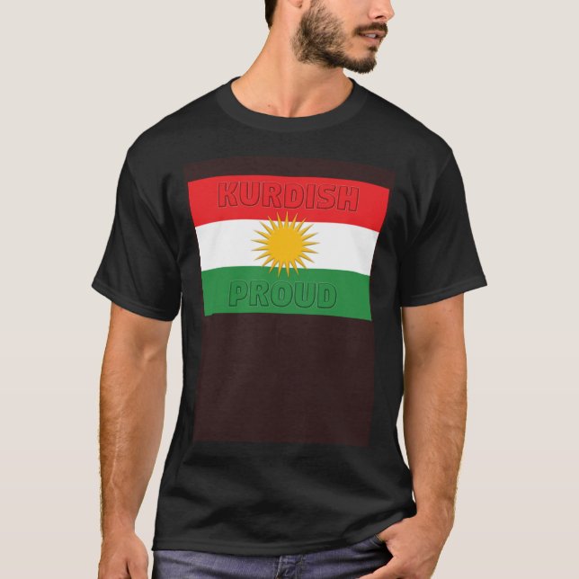 T-shirt Drapeau du Kurdistan Drapeau kurde pour Newroz (Devant)