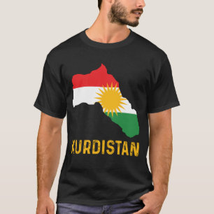 T-shirt Drapeau du Kurdistan kurde