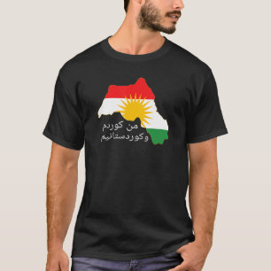T-shirt Drapeau du Kurdistan - Kurdi Men Kurdem û Kurdista