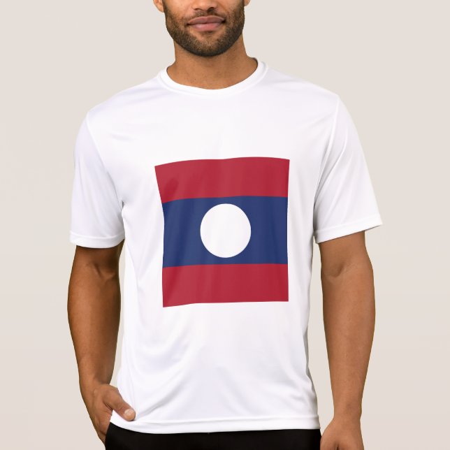 T-shirt Drapeau du Laos (Devant)