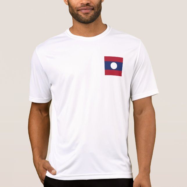 T-shirt Drapeau du Laos (Devant)