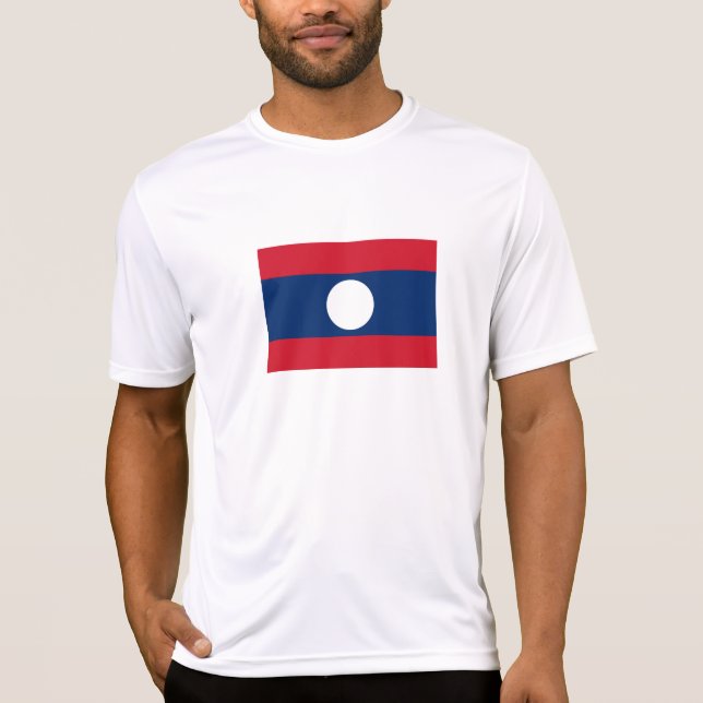 T-shirt Drapeau du Laos (Devant)