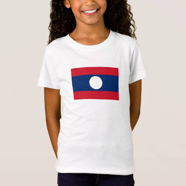 T-Shirt Drapeau du Laos (Devant)