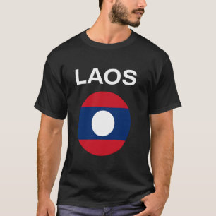 T-shirt Drapeau du Laos Moderne