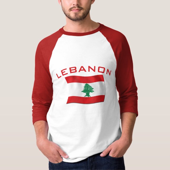 T-shirt Drapeau du Liban (Devant)