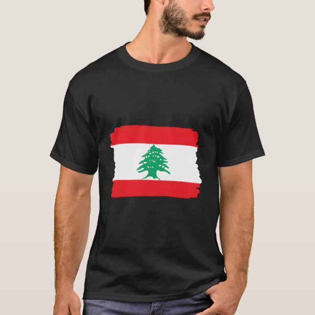 T-shirt Drapeau du Liban (Devant)