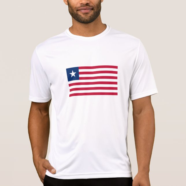 T-shirt Drapeau du Libéria (Devant)