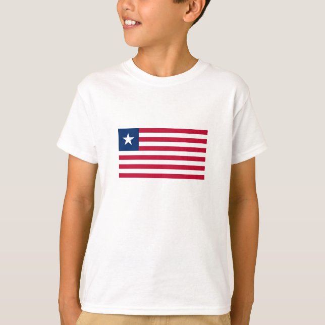 T-shirt Drapeau du Libéria (Devant)