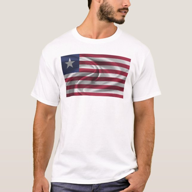 T-shirt Drapeau du Liberia (Devant)