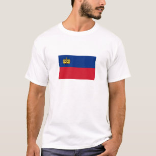 T-shirt Drapeau du Liechtenstein