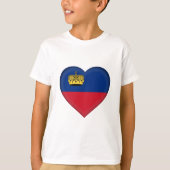 T-shirt Drapeau du Liechtenstein (Devant)