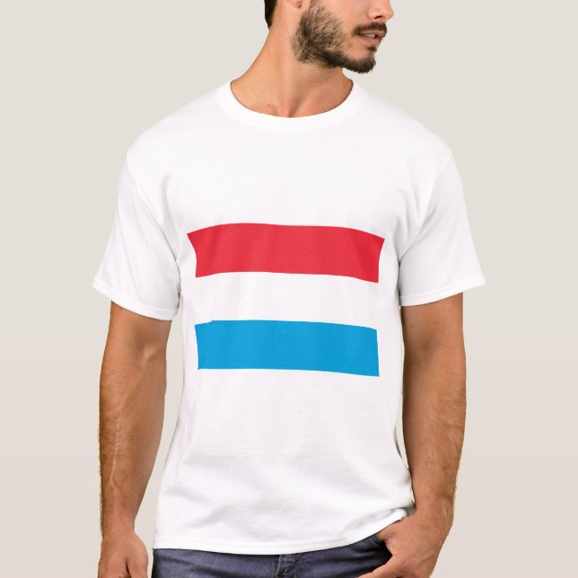 T-shirt Drapeau du Luxembourg (Devant)