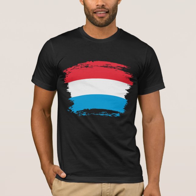 T-shirt drapeau du Luxembourg (Devant)