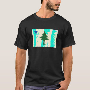 T-shirt Drapeau du Maine Shirt 1901 Maine State Drapeau Pi