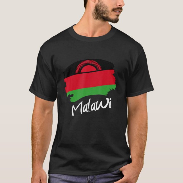 T-shirt Drapeau du Malawi Malawi (Devant)