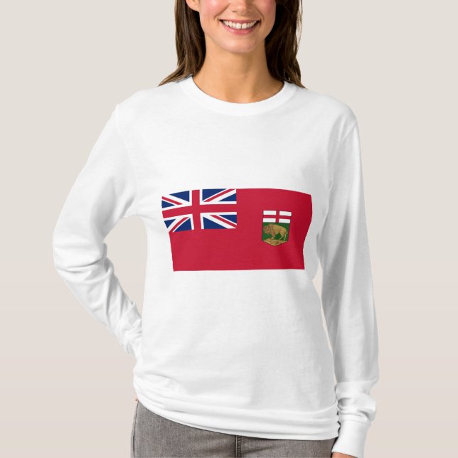 T-shirt Drapeau du Manitoba (Devant)