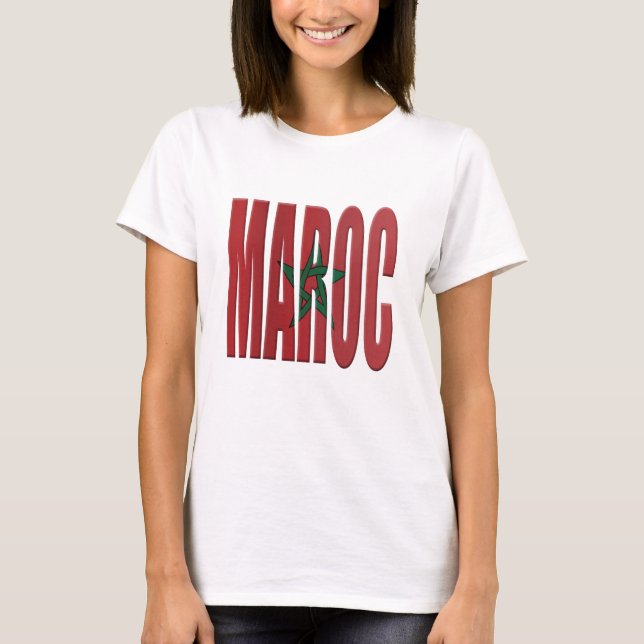 T-shirt Drapeau du Maroc (Devant)