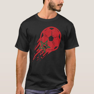 T-shirt Drapeau du Maroc Supporter de football marocain Ho