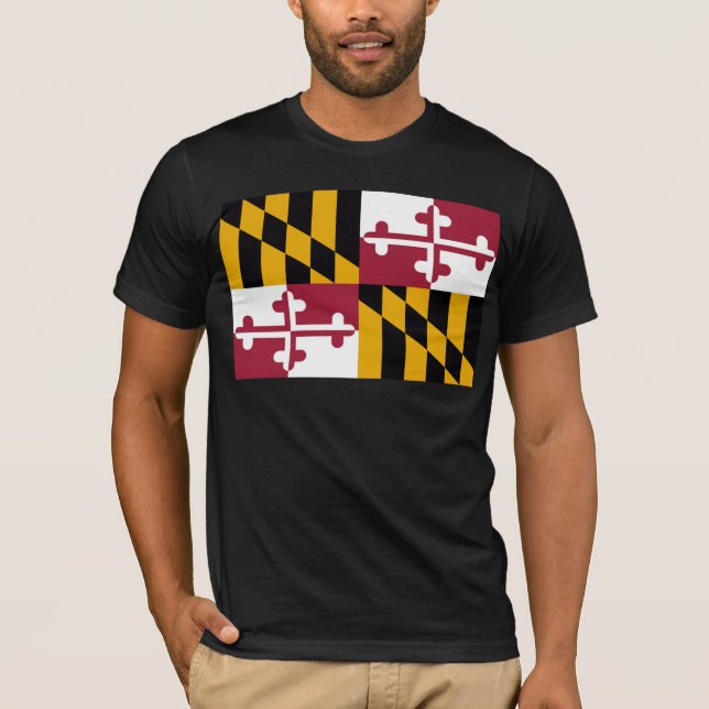 T-shirt Drapeau du Maryland (Devant)