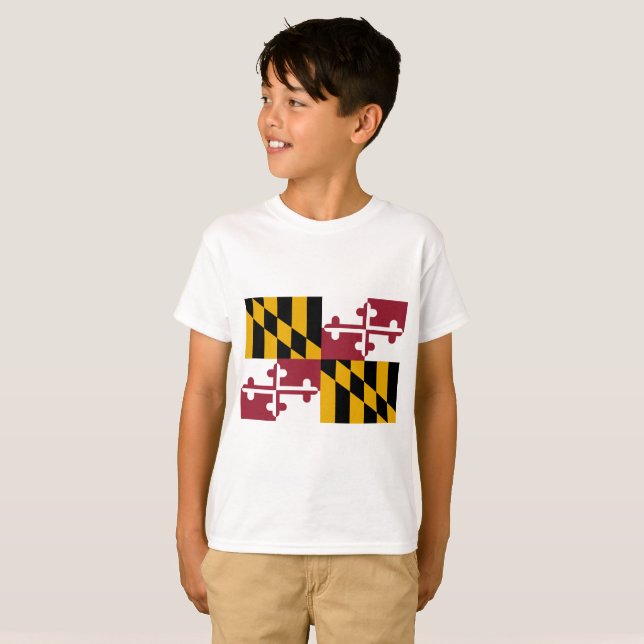 T-shirt Drapeau du Maryland (Devant entier)