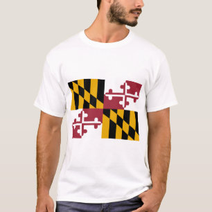 T-shirt Drapeau du Maryland (États-Unis)