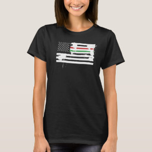 T-shirt Drapeau du Mexique et drapeau de l'Amérique des Ét
