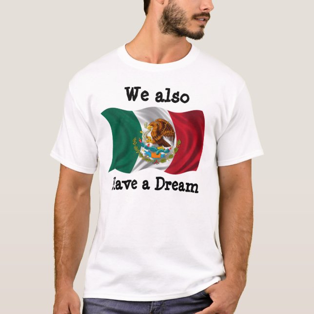 T-shirt Drapeau du Mexique, manteau des bras, nous avons (Devant)
