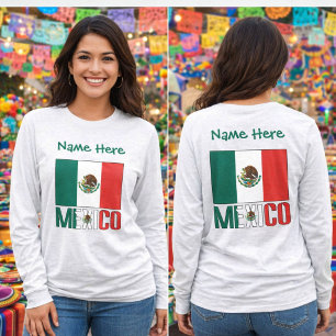 T-shirt Drapeau du Mexique personnalisé